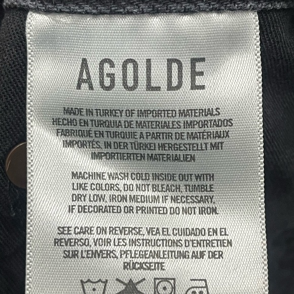 Agolde Black Jean Shorts - Picture 12 of 13